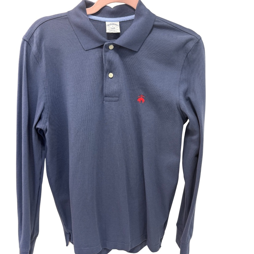 Brooks Brothers 1818 Performance Polo | Long Sleeve Slim Fit | Classic Prep